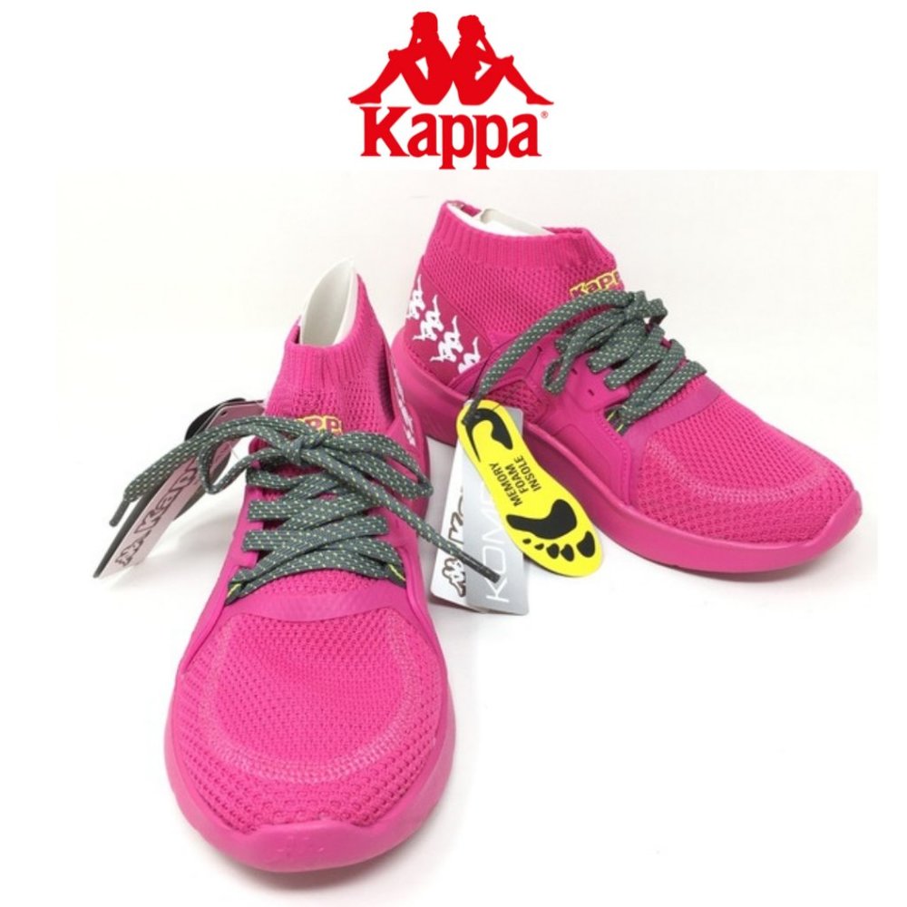 Kappa Kombat Pink Lime High Top Sneakers
